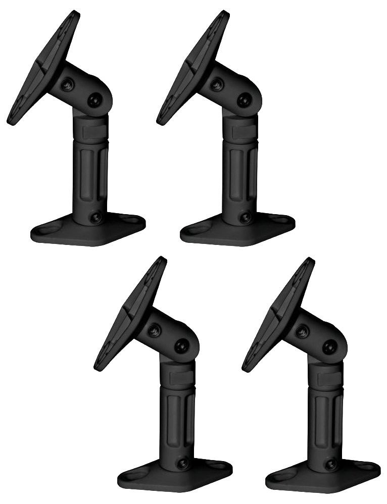 4 Pack Lot - Black Universal Wall or Ceiling Speaker Mounts Brackets fits BOSE