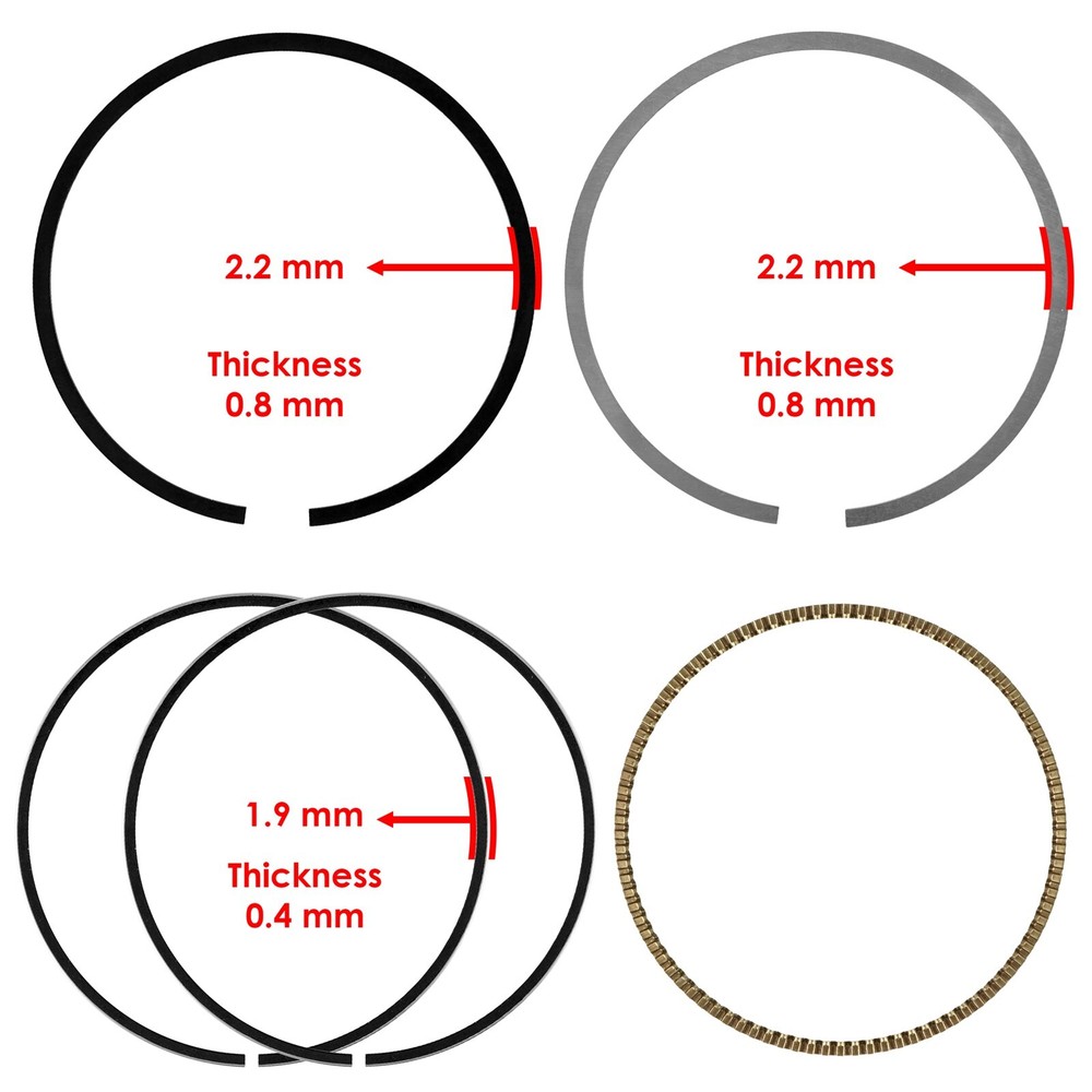 Piston Ring Set For Honda CRF100F 2004-2013 Motorcycle NEW