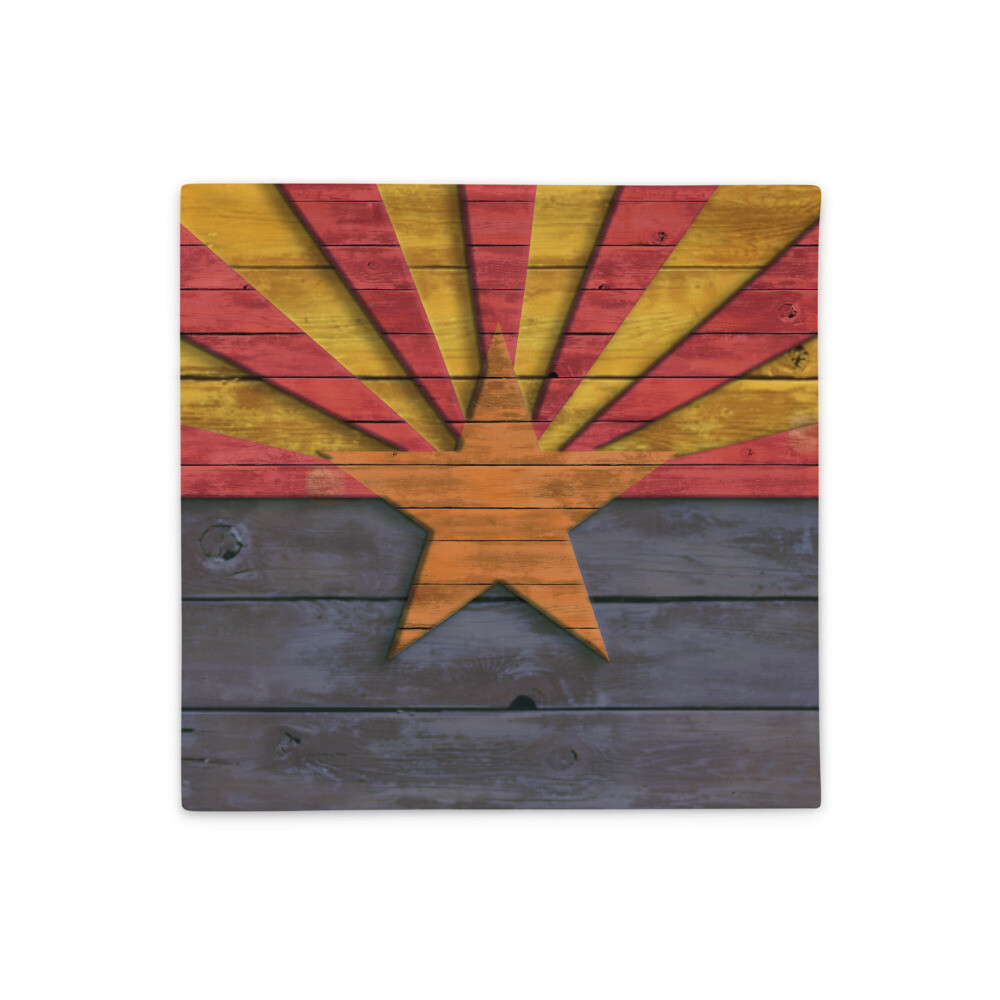 Rustic Arizona Flag Pillow Case