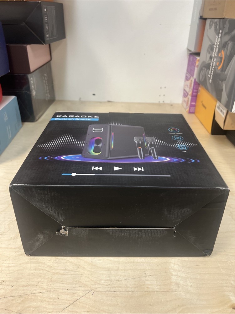 Karaoke Machine KM20 bluetooth speaker with 2 microphones