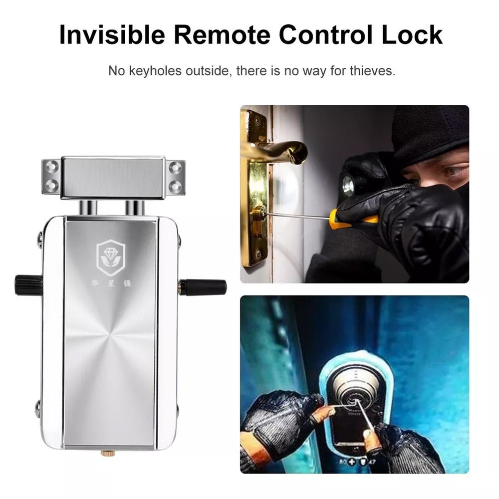 Wireless Smart Door Lock Bluetooth Remote control Deadbolt Hidden Keyless TTLock