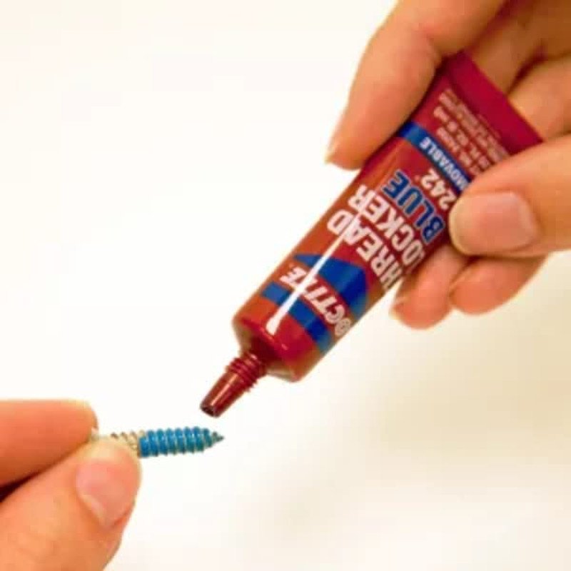 Threadlocker Blue 242 - Removable Thread Lock Glue for Nuts, Bolts, & Fasteners,