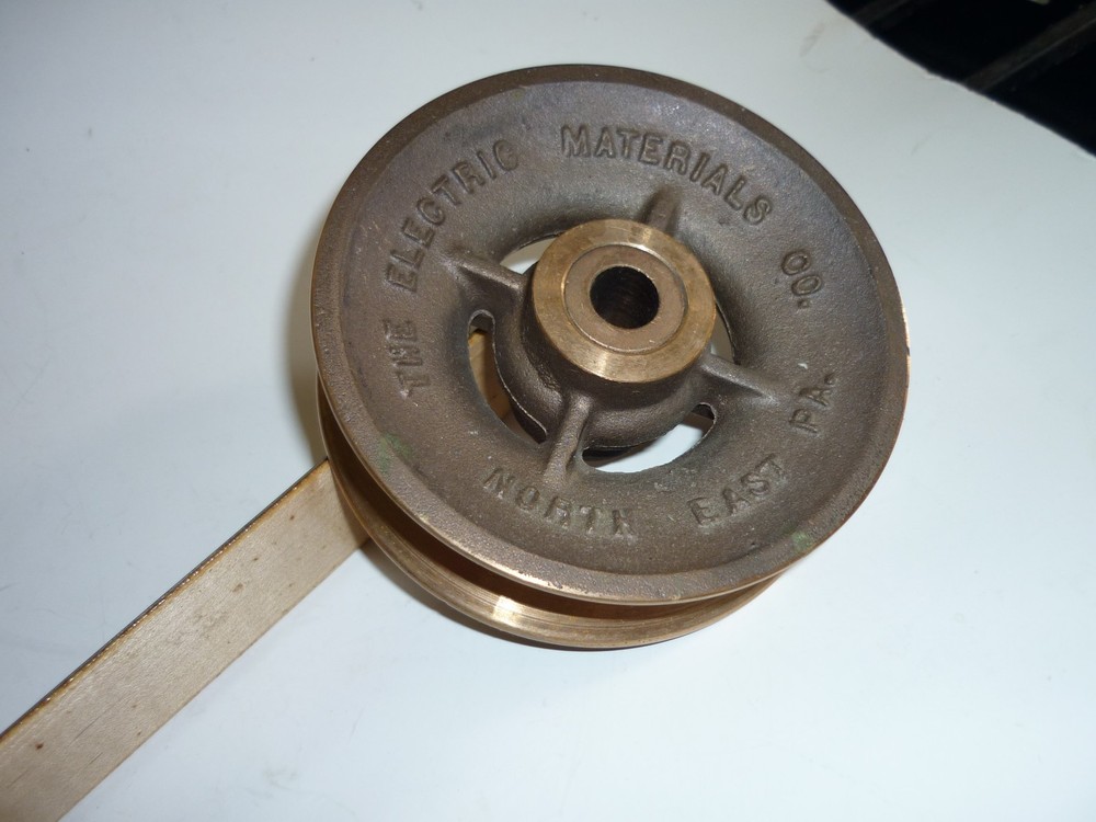 Vintage Brass 4 Inch Pulley