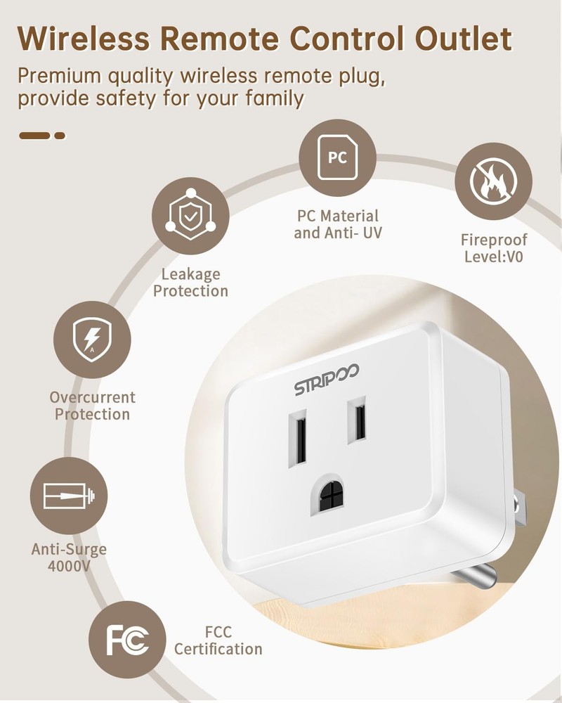 Garbage Disposal Wireless Switch, Buckle Design & Removable Remote Control Outle