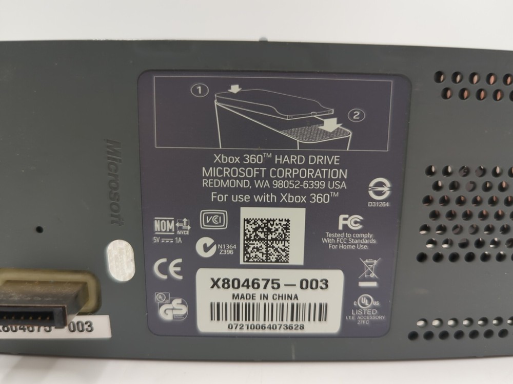 Microsoft Xbox 360 External Hard Drive X804675-003