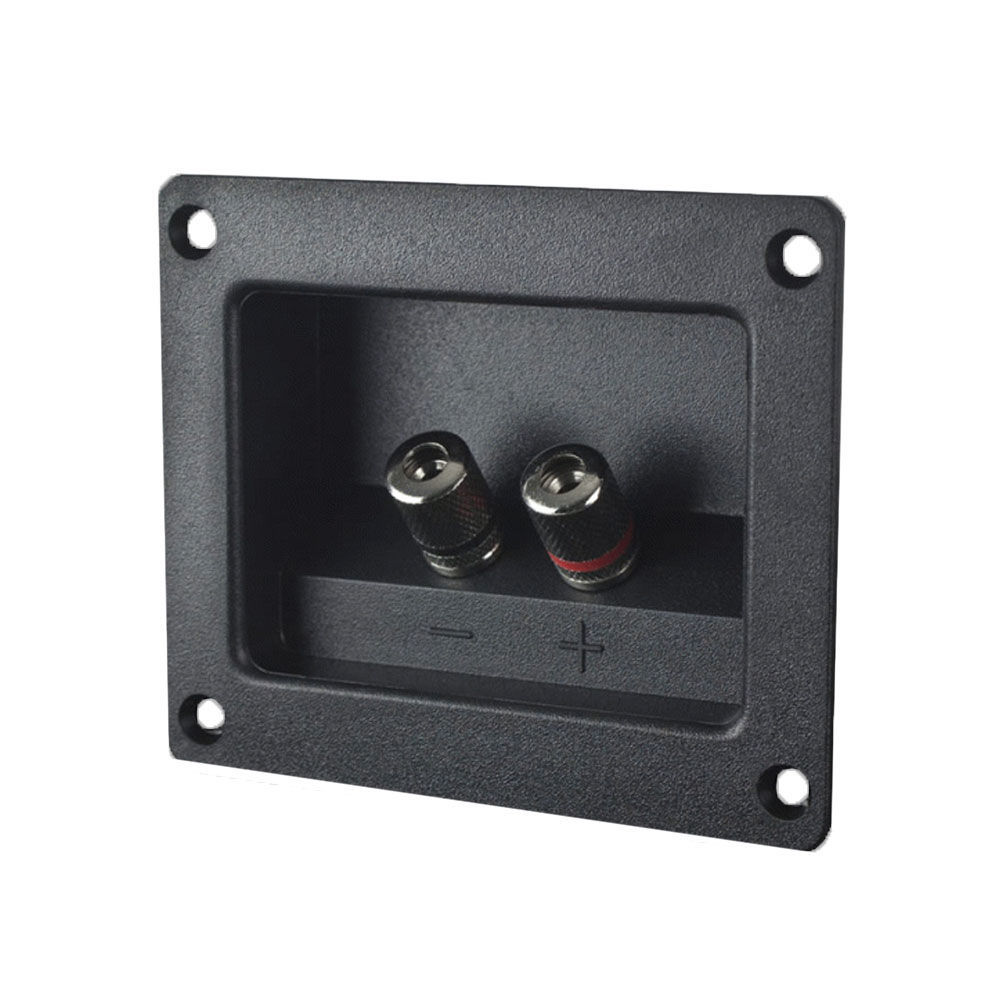 Install Bay TCSB2 Square Binding Post w/ Nickel Terminals for Sub/Speaker Boxes