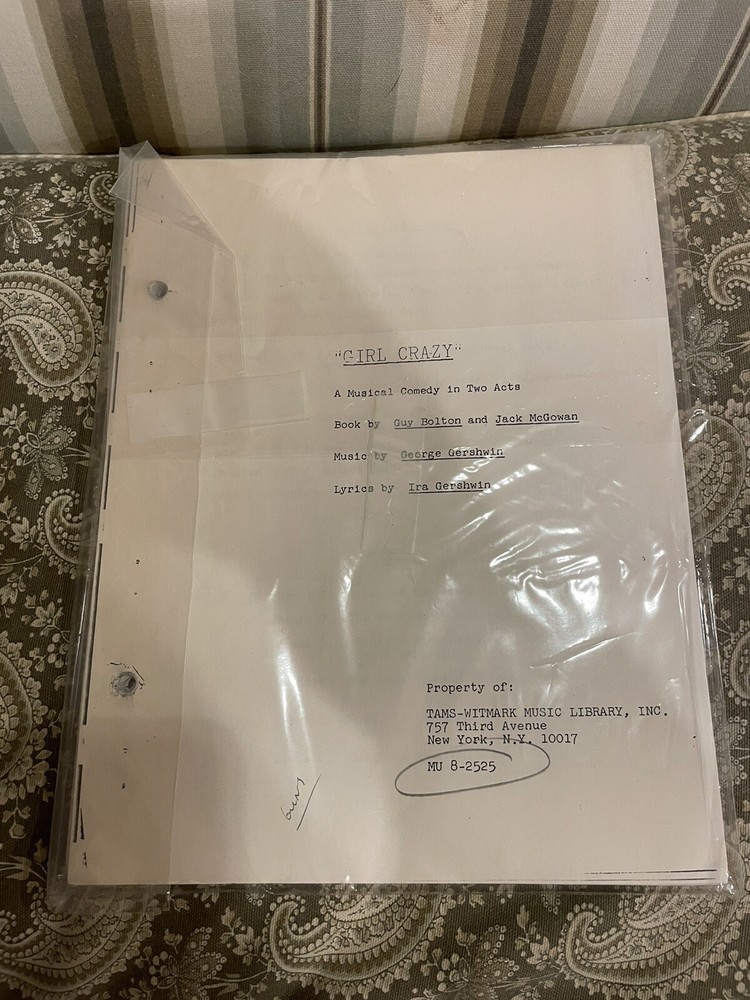 Girl Crazy Musical Script Gershwin