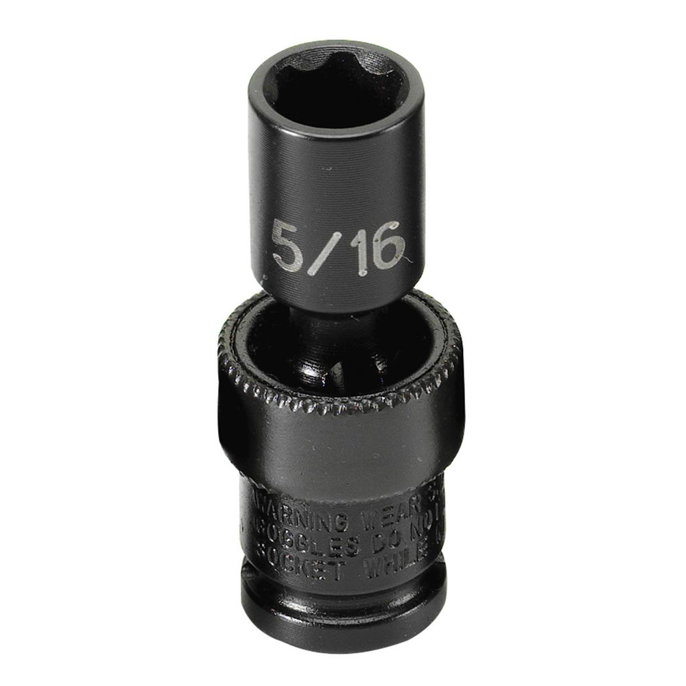 Grey Pneumatic 1/4" Surface Drive x 5/16" Standard Universal Socket