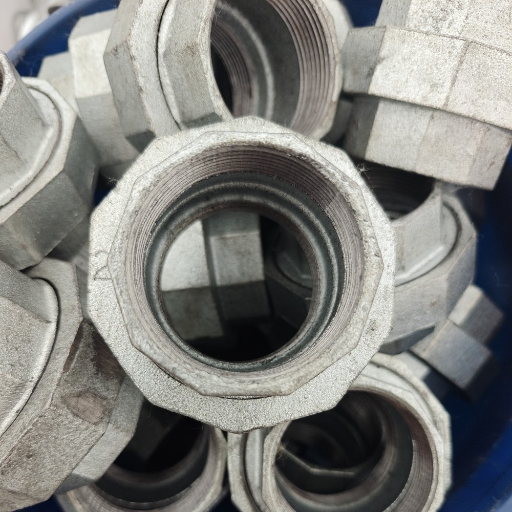 2" Anvil Threaded Union Pipe Fitting Galvanized Malleable Iron