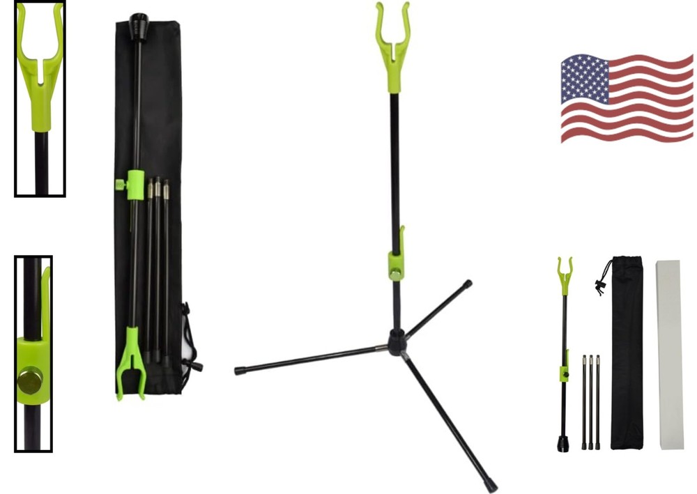 Versatile Archery Bow Stand – Recurve & Compound Bow Holder, 18.9” Height