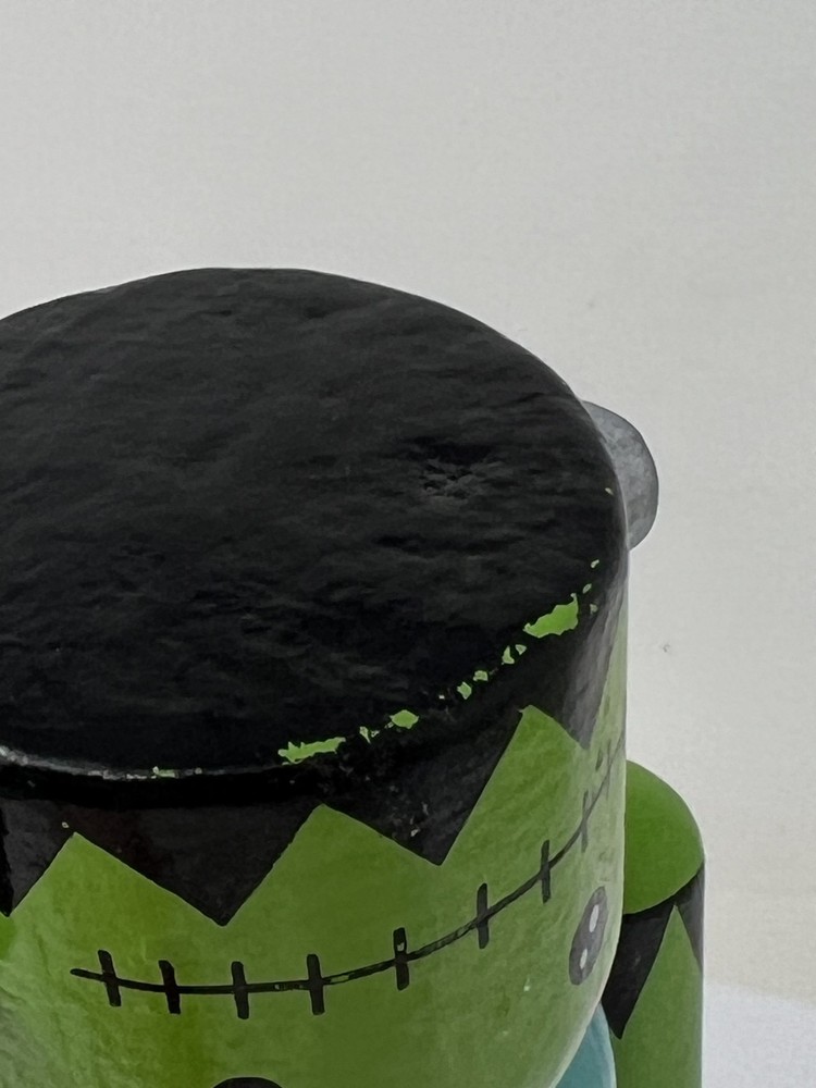 Frankenstein Blue Pink Nutcracker Halloween Prop Decoration Figure