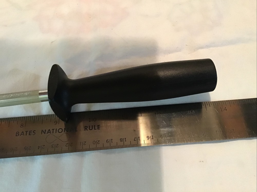 Wusthop knife sharpening steel black handle