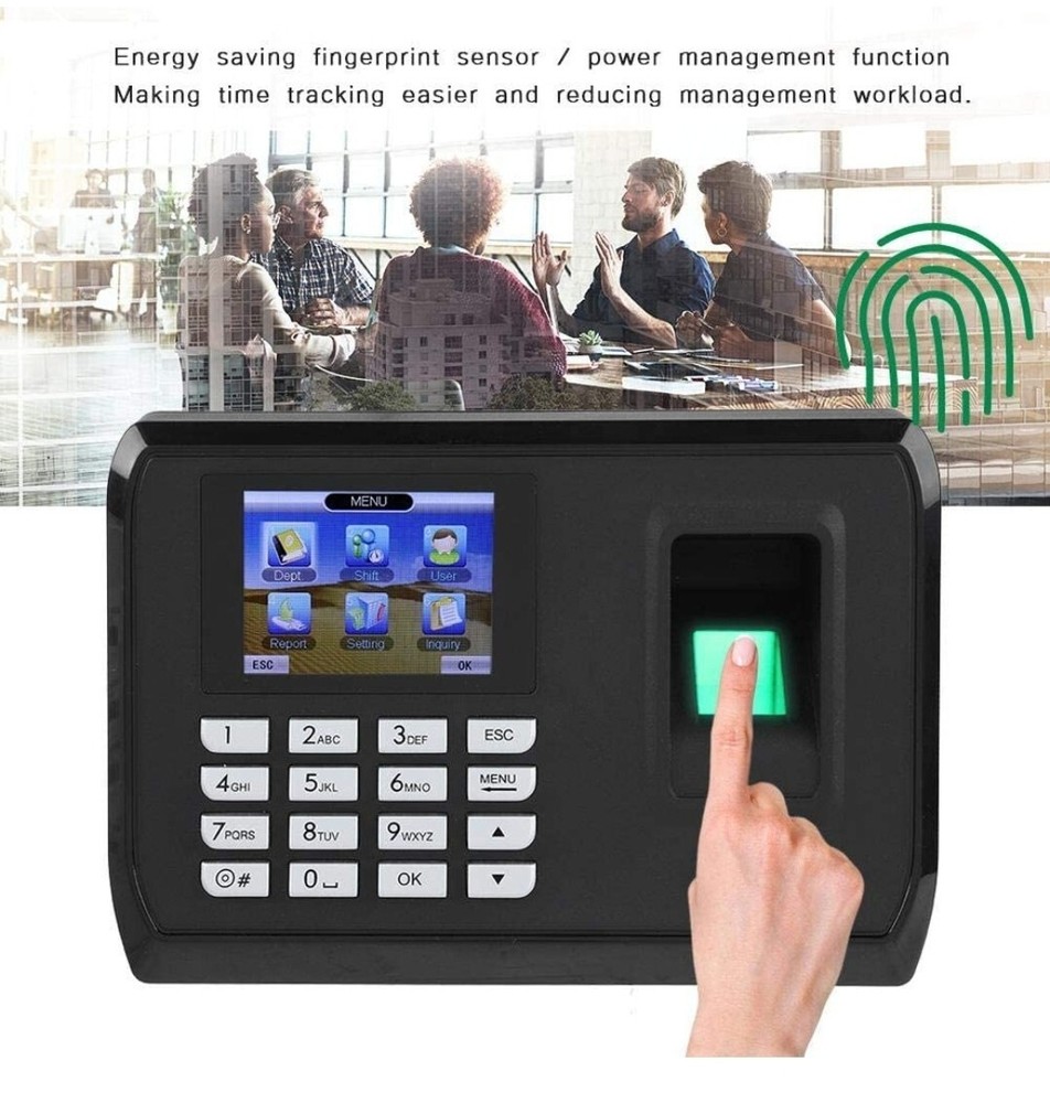 Sonew Attendance Machine,Face Fingerprint Password (MISSING INSTRUCTIONS)