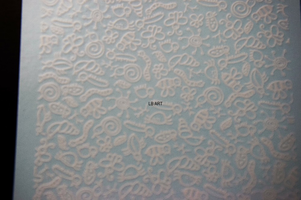 DECAL MAGIC HIGH LIGHTS 4" x 4" HIGH FIRE FORMULA DOODLE BUG WHITE