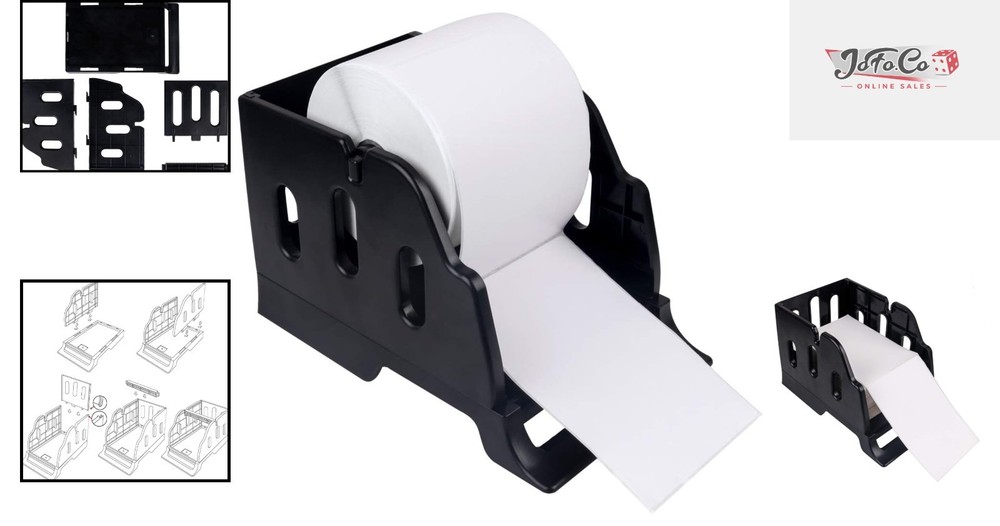 Versatile Label Holder for Desktop Printers - Supports Rolls & Fanfold Labels