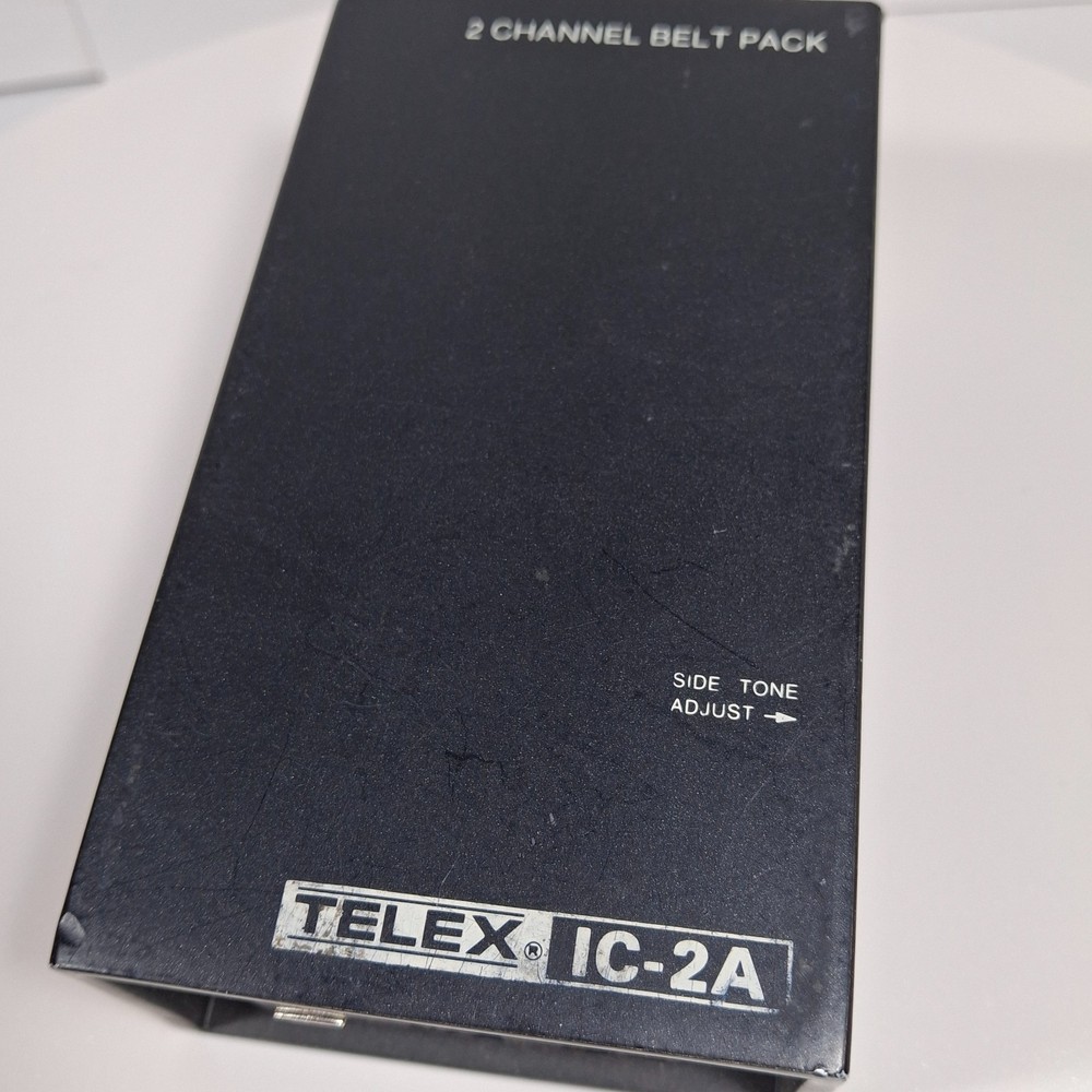 Telex IC-2A Belt Pack – 2-Channel Intercom – Tested & Verified Fully Functional