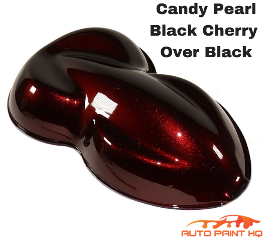 Candy Pearl Black Cherry Over Black Base Gallon Paint Kit + High Solids Clear