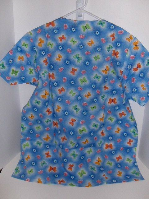 All Heart - butterfly scrub top - Medium