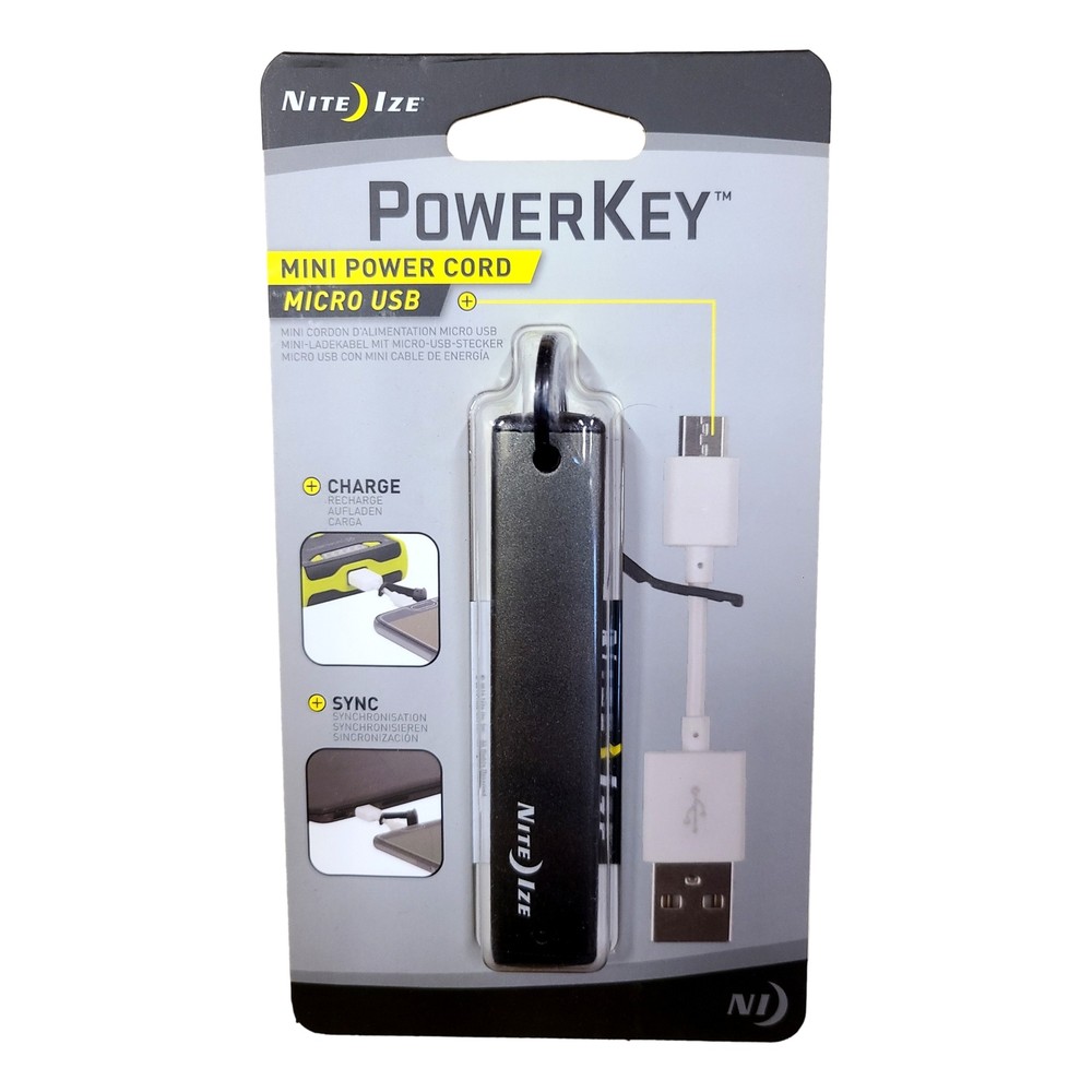 Nite Ize PowerKey Data Cable for Micro USB Charging Syncing Portable Keychain