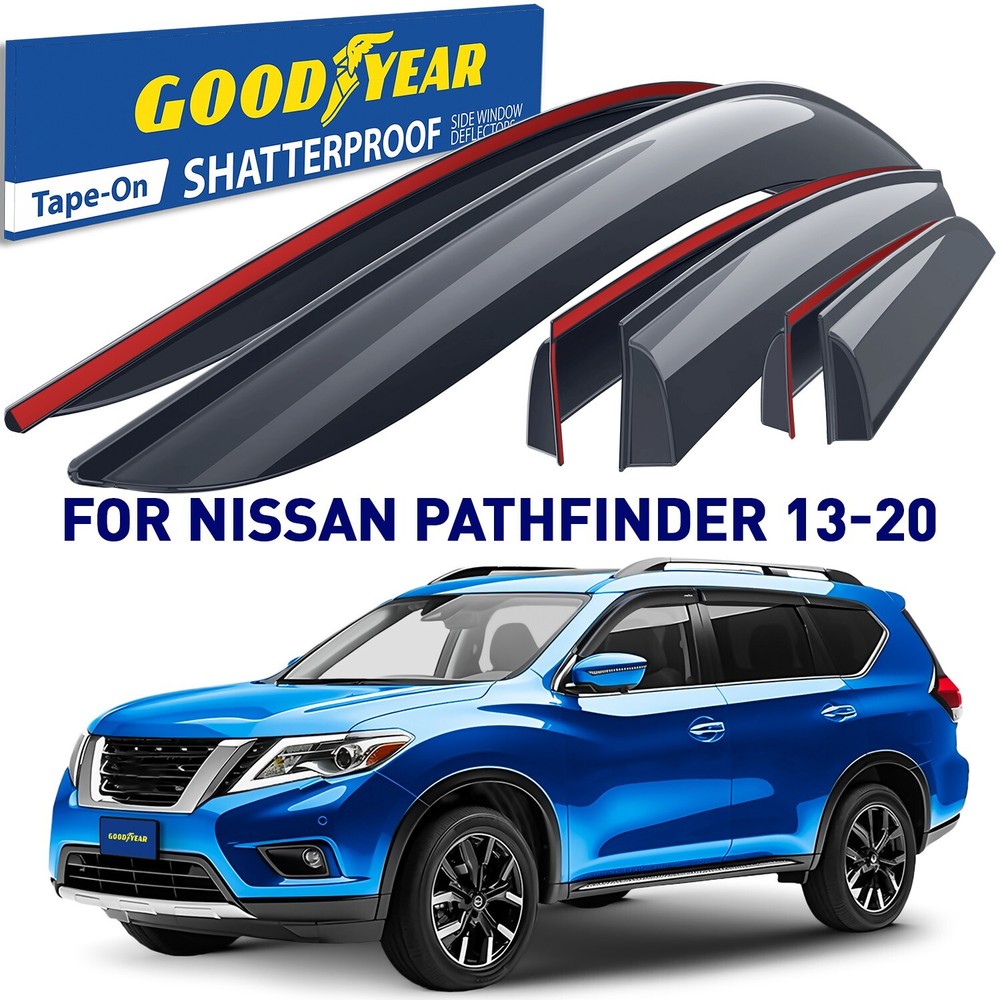 Rain Guards Vent Visors Shade for 2013-2020 Nissan Pathfinder SHATTERPROOF