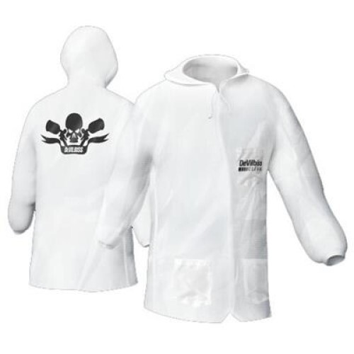 DeVilbiss CLEAN 803667 Reusable Hooded Lab Coat, 3XL