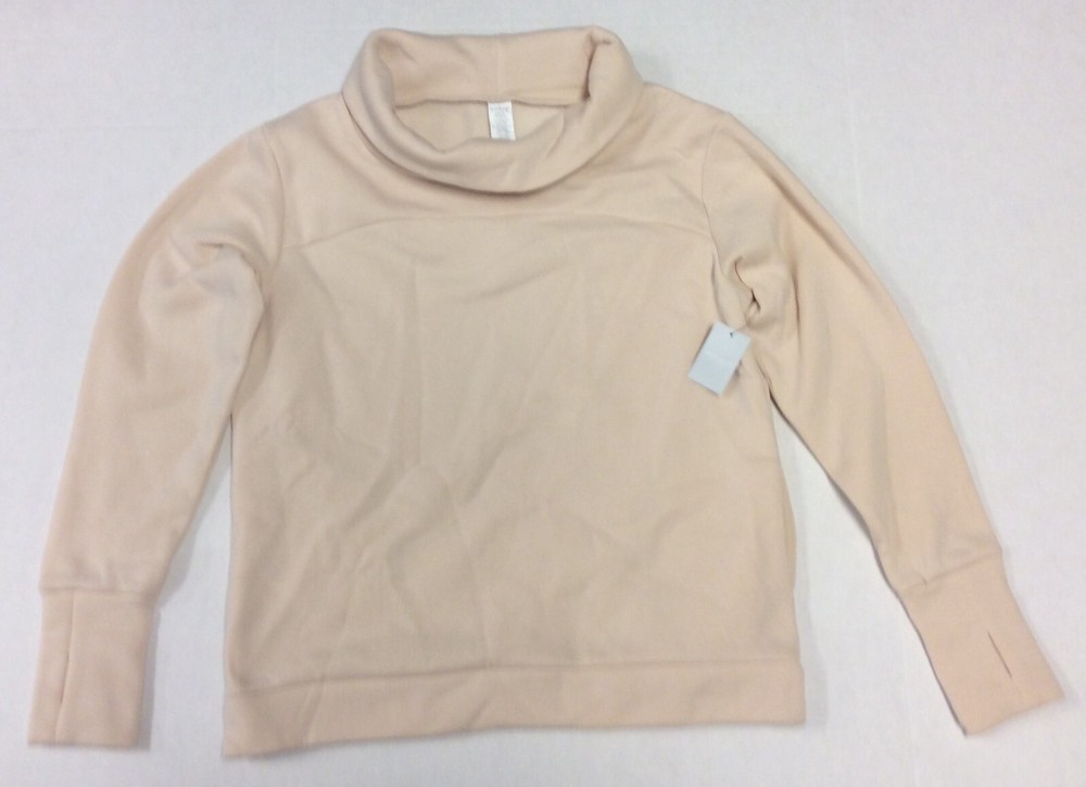 West Loop Women's Cowl Neck Pullover Sweater Cream Size Medium Sweatshirt