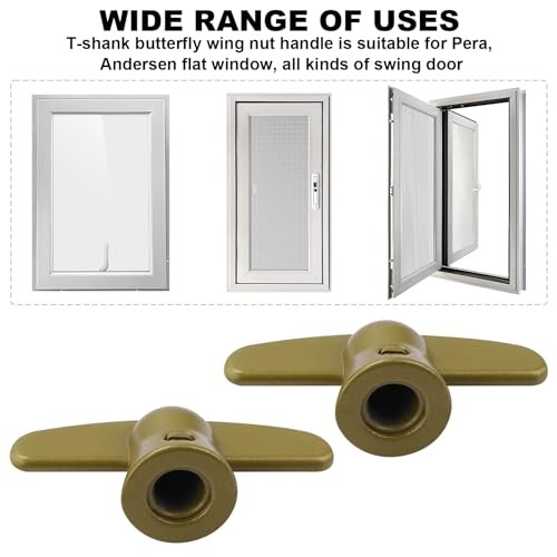 3/8" Tee Handle Casement Operator for Pella Window, Window Crank Handle