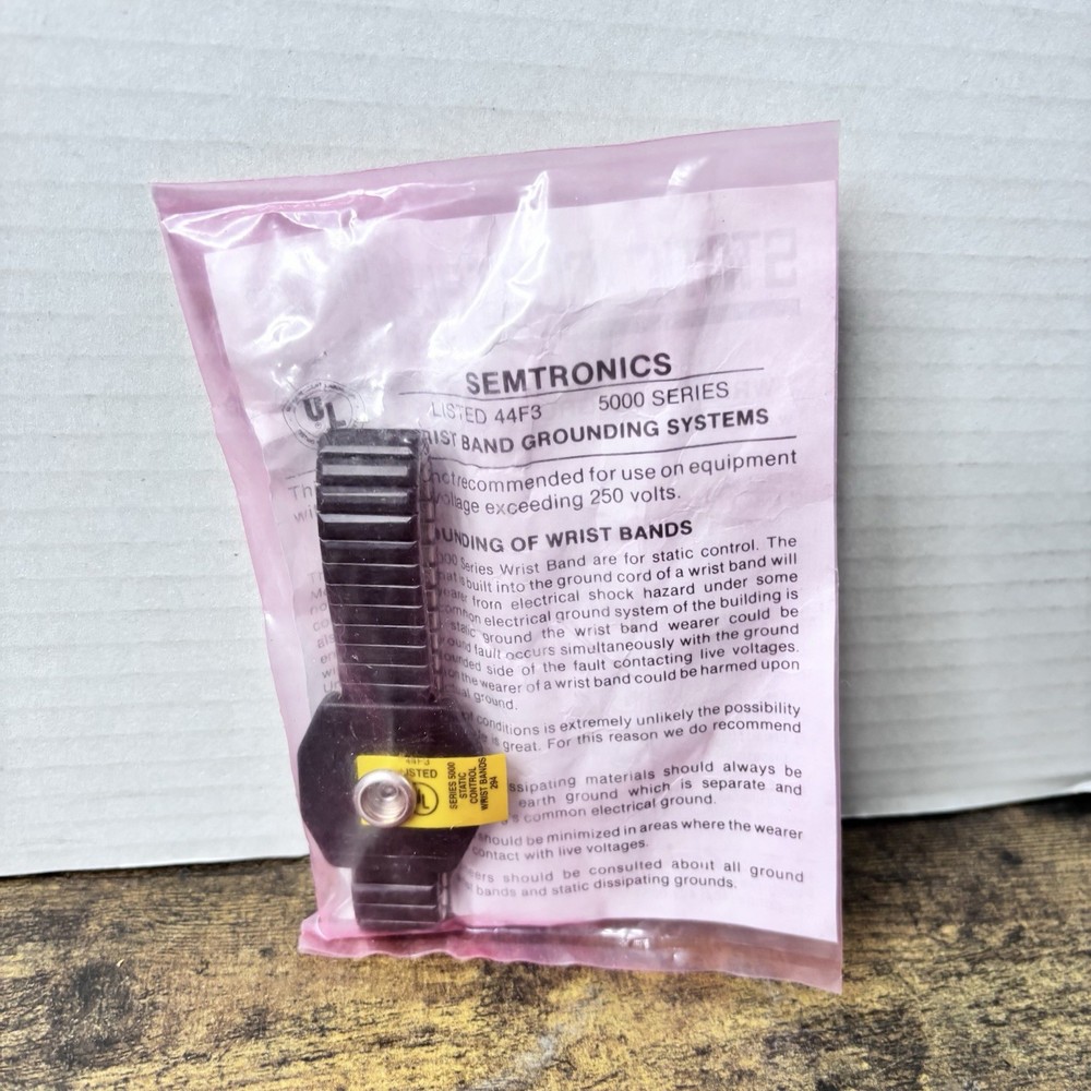 Static Control By Semitronics Wristband Grounding System 5000 Series