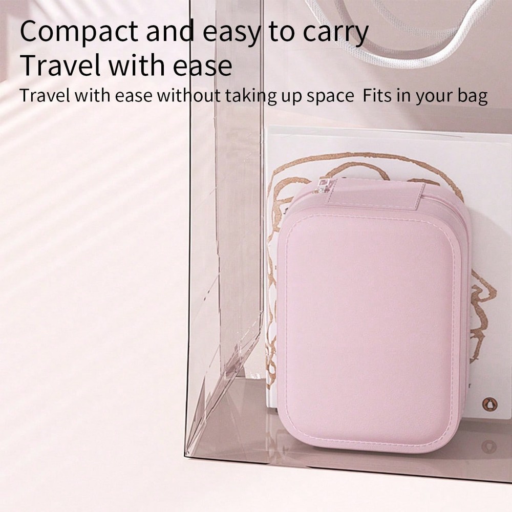 Travel Makeup Mirror With Light,Smart Touch 3-Colors Dimmable Makeup Case US