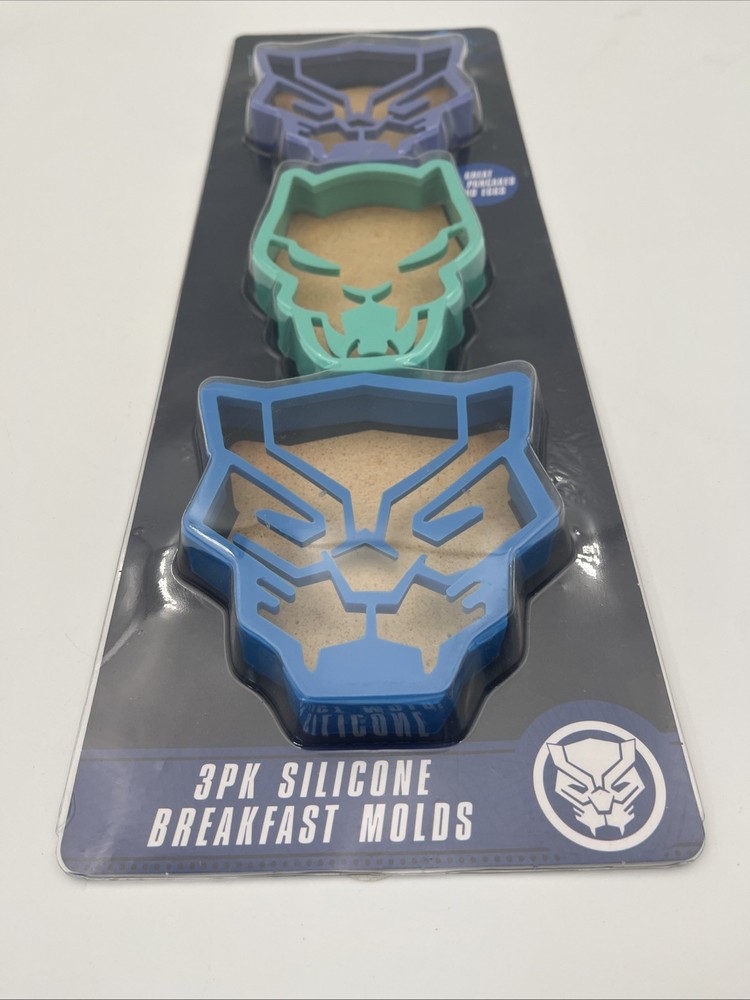 WAKANDA FOREVER (3 Pack) Silicone Breakfast Molds Pancakes & Eggs