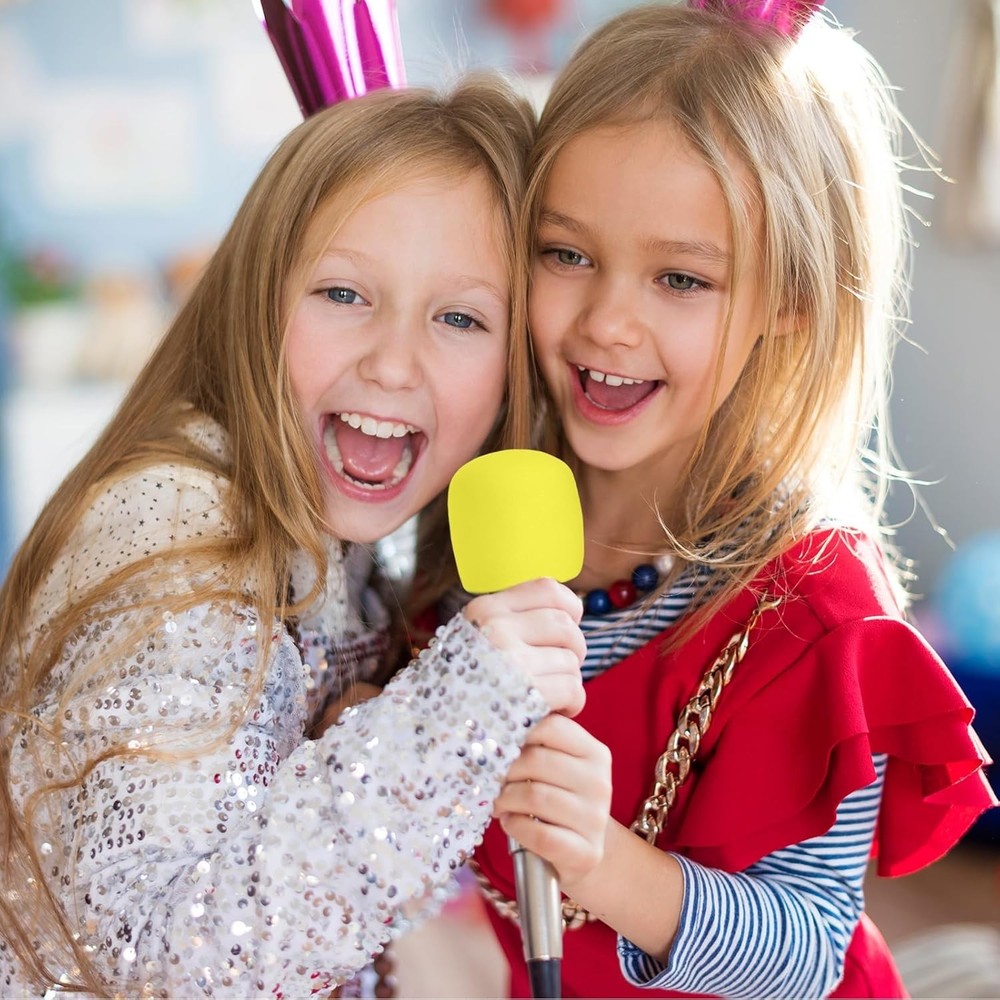 8-Pack Colorful Microphone Foam Covers