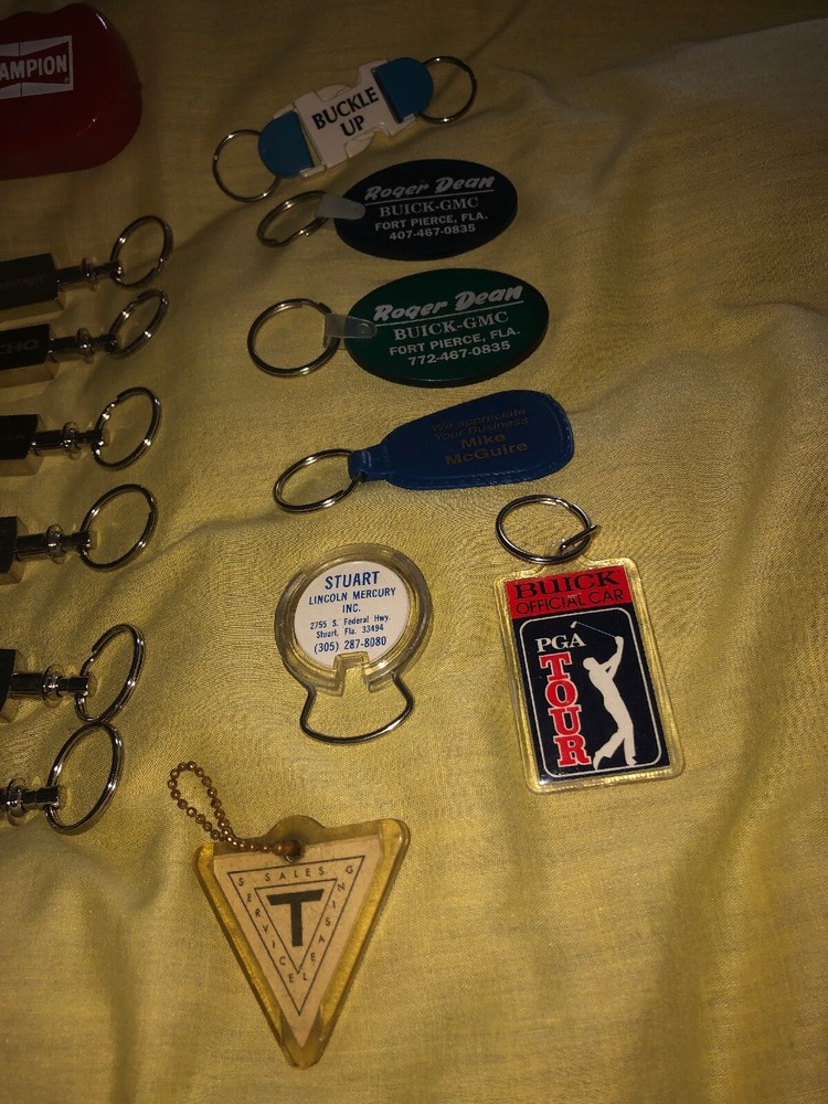 Assorted Automobile Car Dealership Key Chains