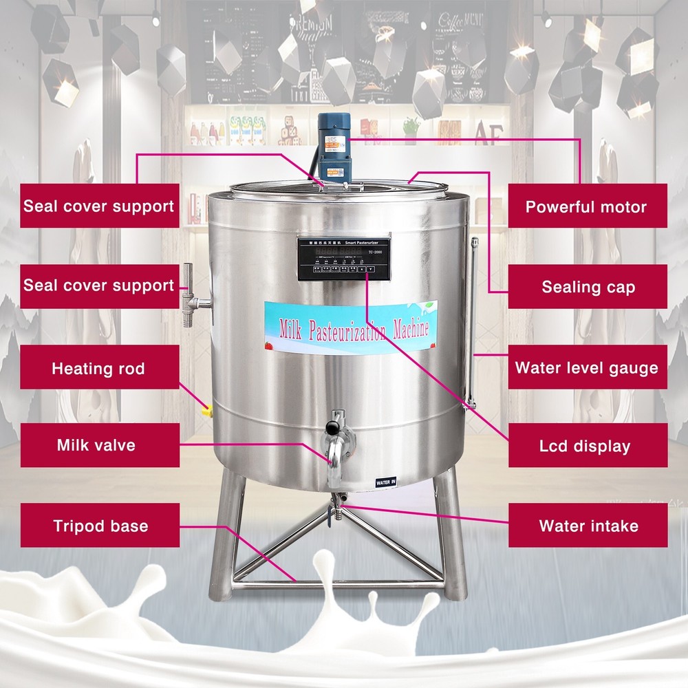 100L Commercial Pasteurization Machine Pasteurizer for Milk Juice Sterilization
