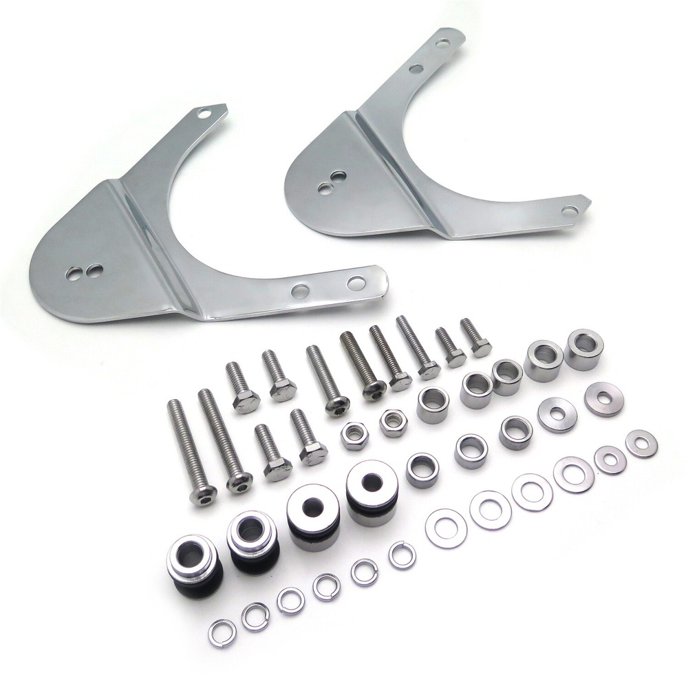 HongK 97-08 Harley Touring Chrome Sissybar Backrest Docking Hardware Kit