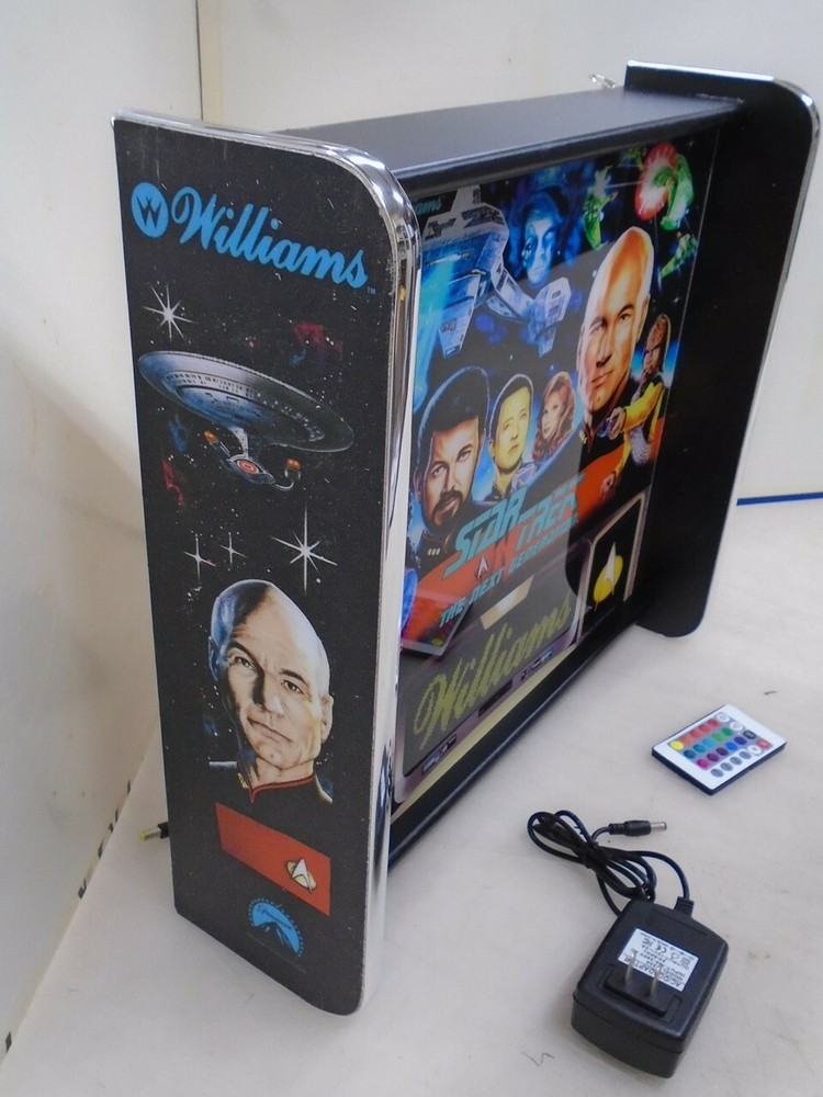 Williams Star Trek Next Generation Pinball Head LED Display light box