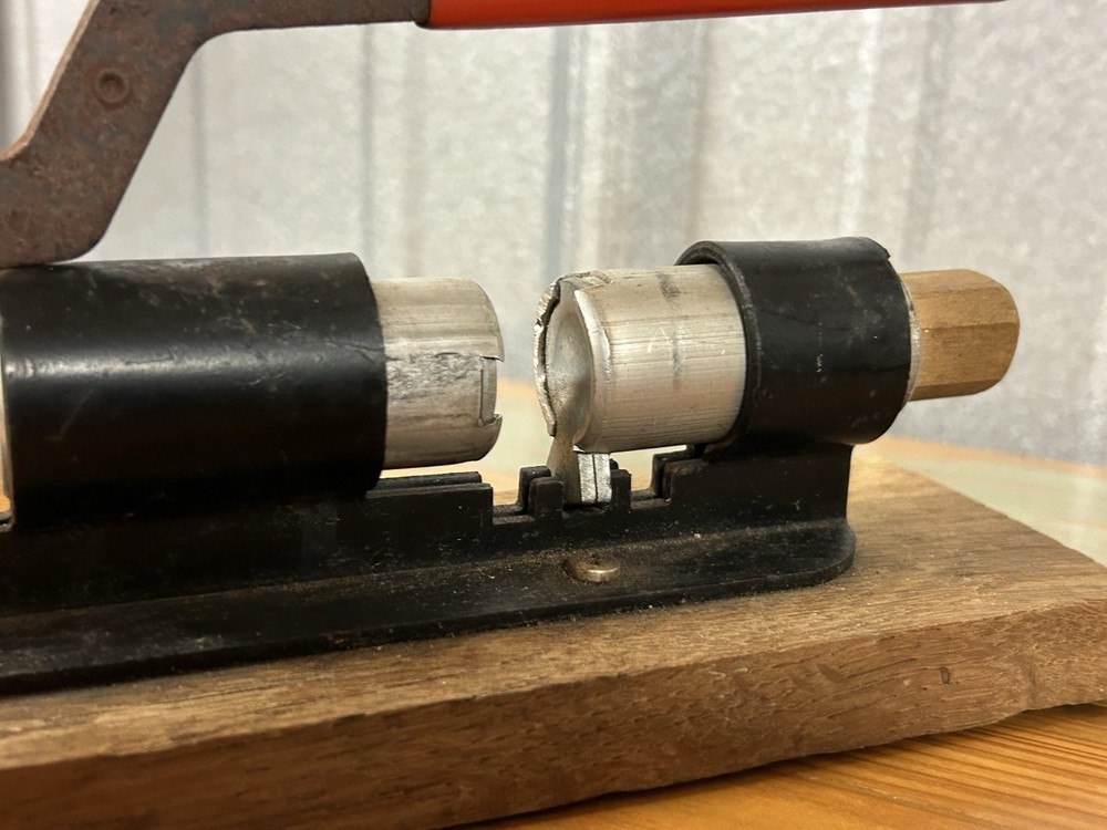 Vintage Heavy Duty Nut Cracker Lever Style Farm Tool Rustic