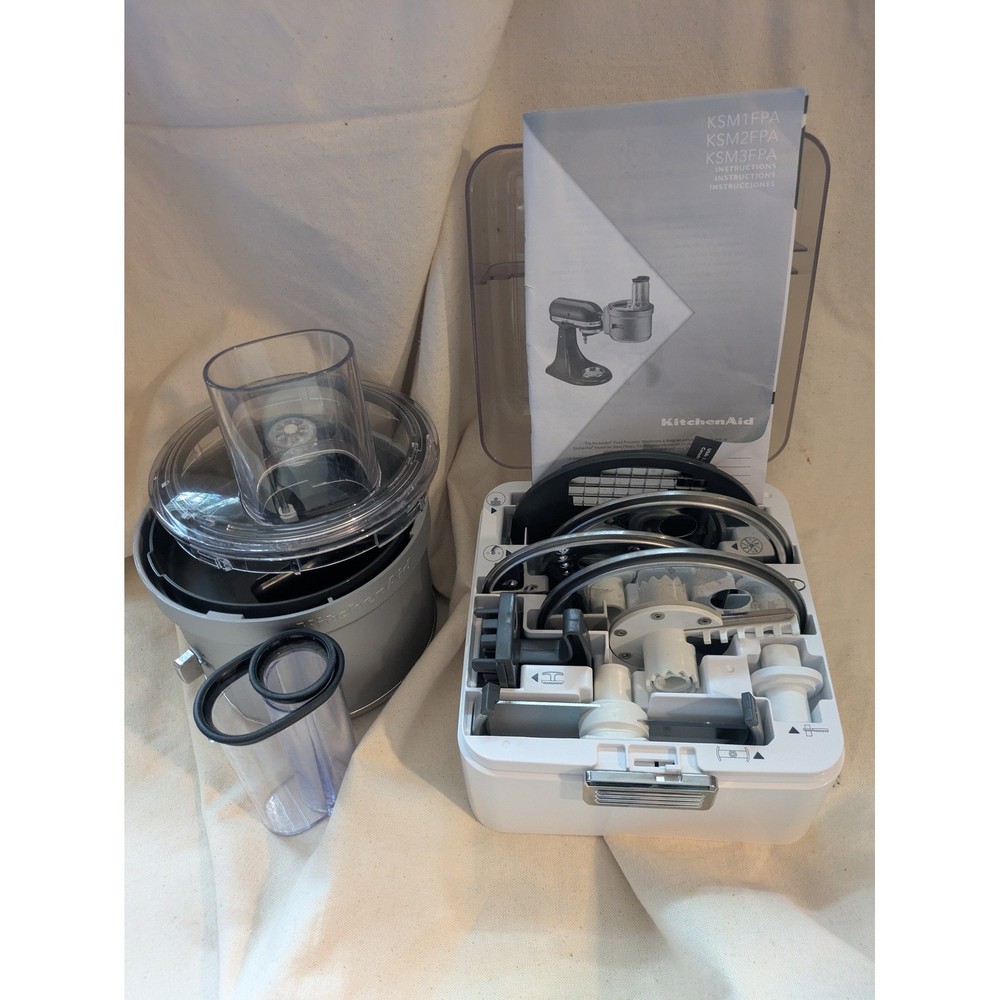 KitchenAid Food Processor Attachment with Dicing Kit KSM2FPA Silver Stand Mixer