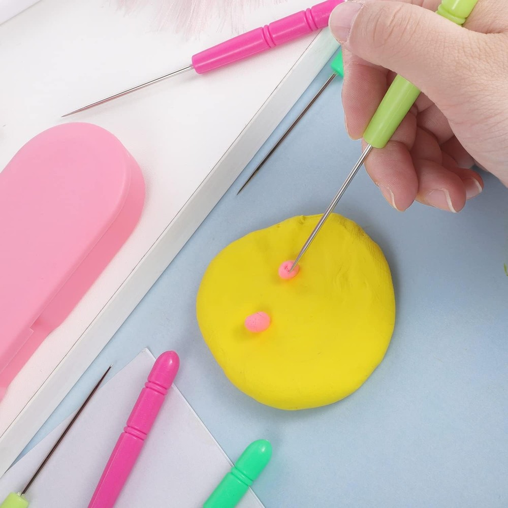 6-piece cookie marking tool set with icing mixing needle