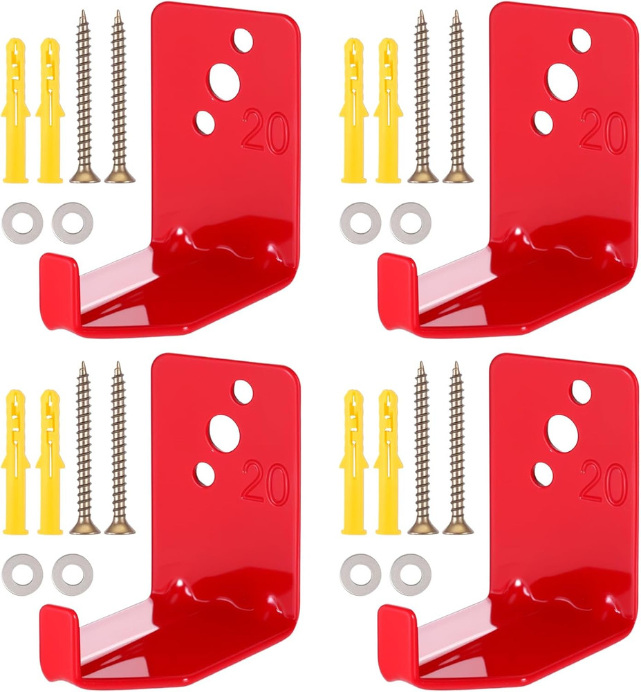 4 PCS Universal Fire Extinguisher Mount Wall Bracket, Fire Extinguisher Mounting
