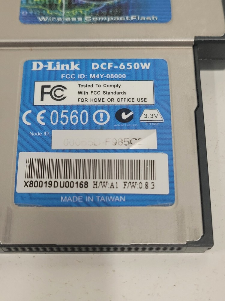 D-Link Air DCF-650W Wireless Compact Flash Wifi 802.11b