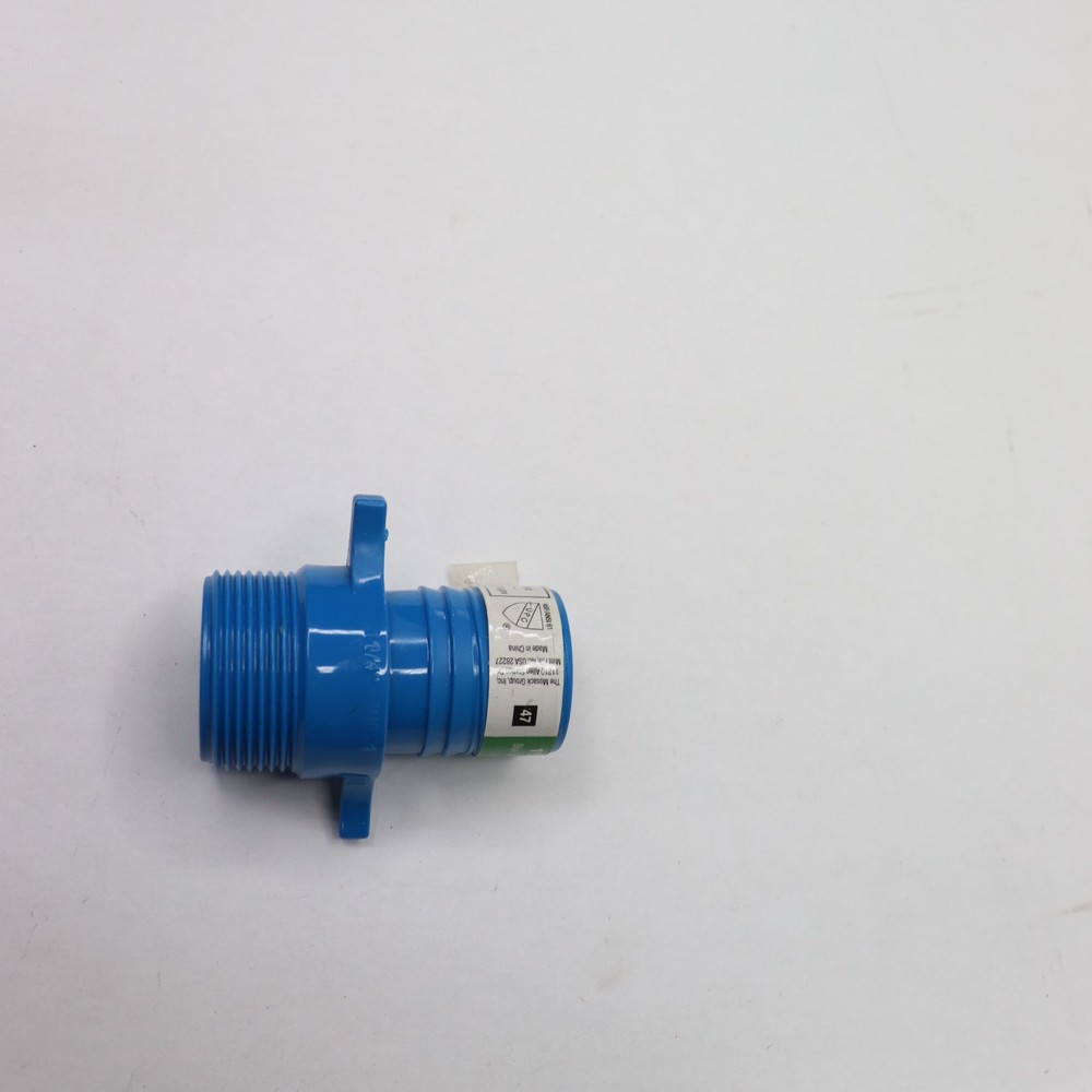 Apollo 1-1/4 in. Barb Insert Blue Twister Polypropylene x MPT Adapter Fitting