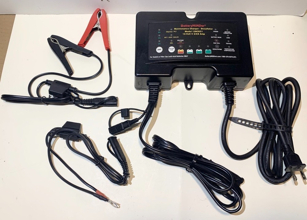 BatteryMINDer Maintainer Desulfator Charger Model 128CEC1 12v 2/4/8 Amp