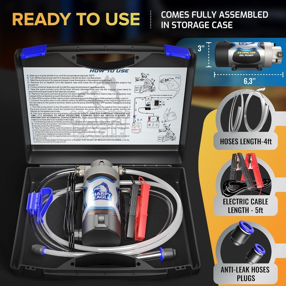 12V/24V Electric Oil Extractor Pump