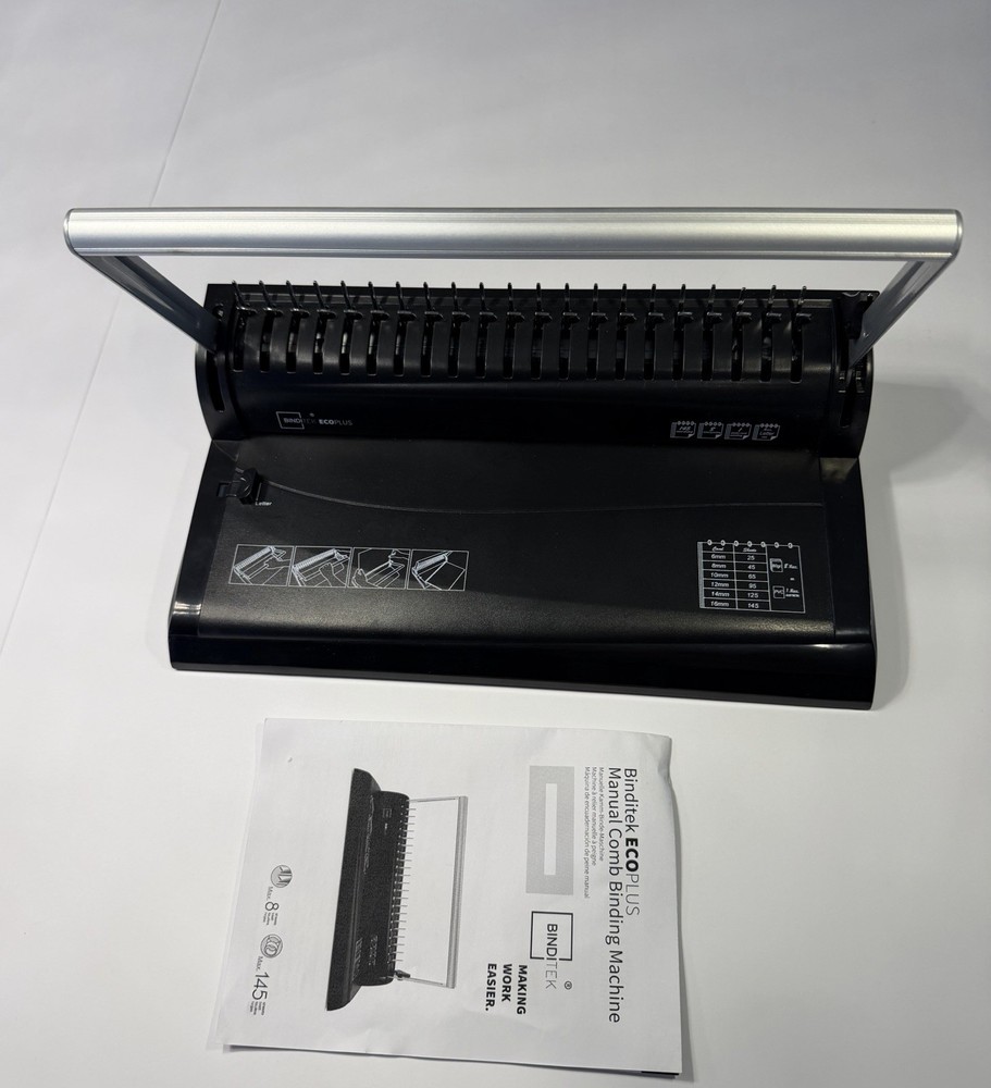 Binditek ECOPLUS Manual Comb Binding Machine Open Box