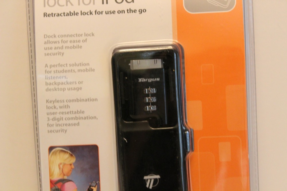 Targus Lock for iPod Mobile Security Lock New Sealed