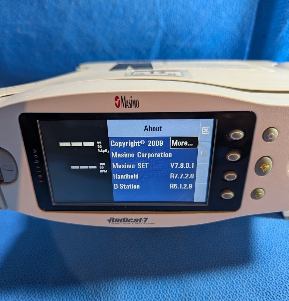 Masimo Radical 7 Rainbow Pulse Oximeter with HEMOGLOBIN SpHB