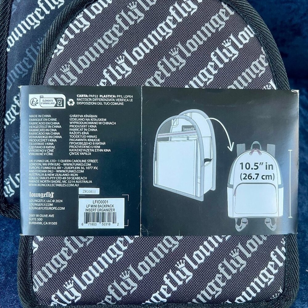 Loungefly Light-Up Mini Backpack Insert Organizers