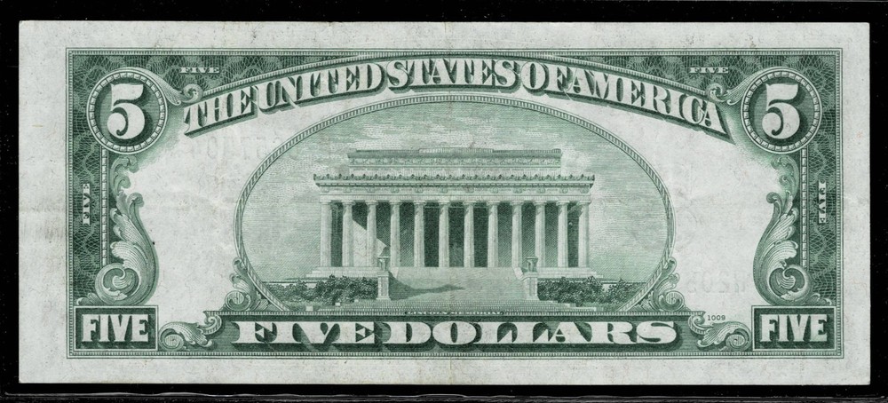1934-A $5 SILVER CERTIFICATE NOTE~EXTREMELY FINE