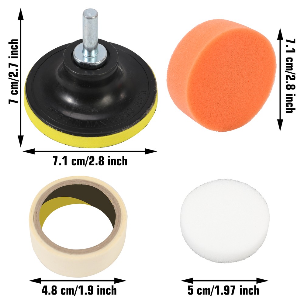 Car Headlight Polish Kit with Lens Restoration Tools