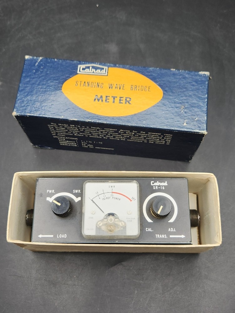 Vintage Calrad SR-16 Standing Wave Bridge Meter